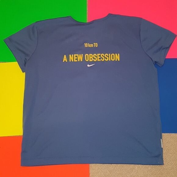 3/$20 Nike DRI FIT blue top sz large - Picture 3 of 8